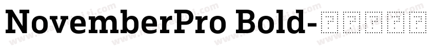 NovemberPro Bold字体转换